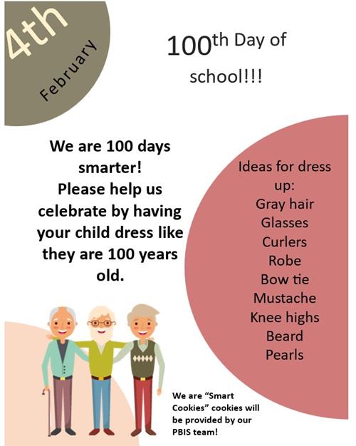 100th Day flyer